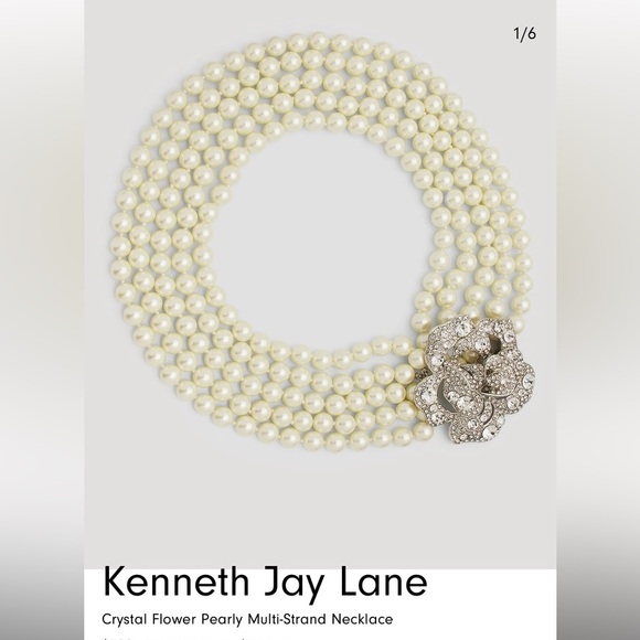 KENNETH JAY LANE PEARL NECKLACE-NEW - Picture 7 of 8